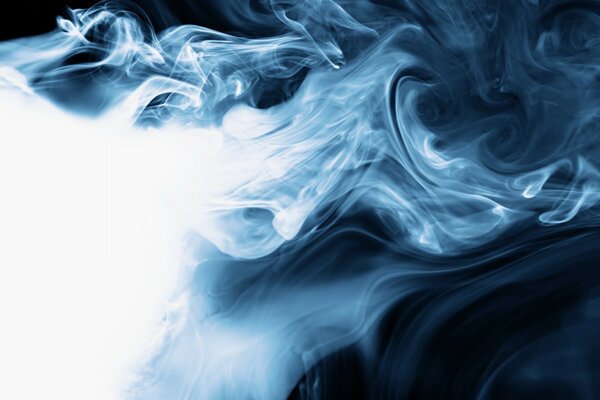 Imagen de abstracción de humo blanco
