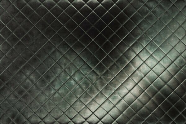 White shadows behind a metal mesh