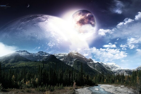 Pictures of the sky from a parallel universe