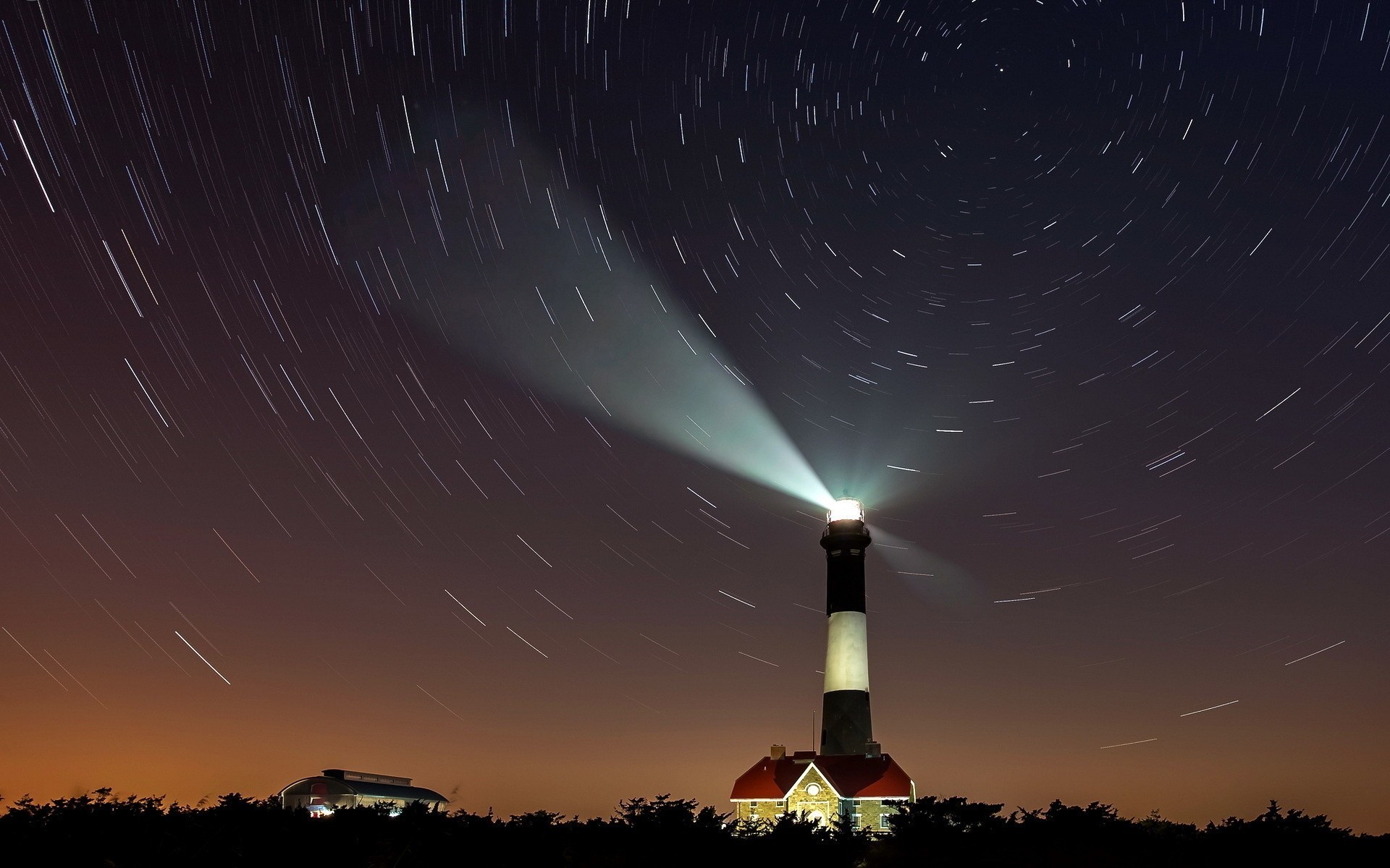 stella notte faro cielo cerchio spazio