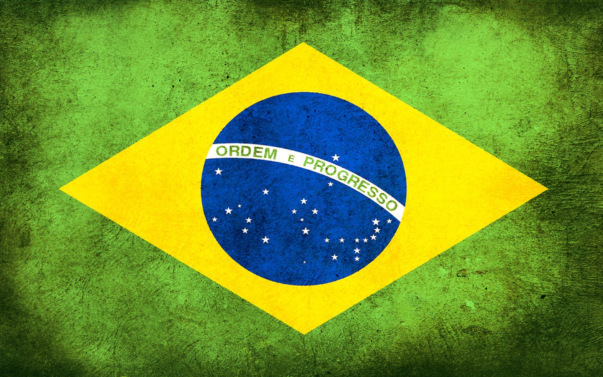 brazil flag dirt