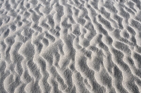 White sand of the dry desert