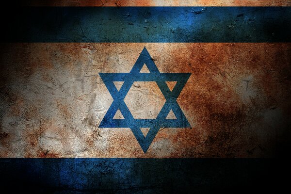 Drapeau d Israël couleur bleu blanc