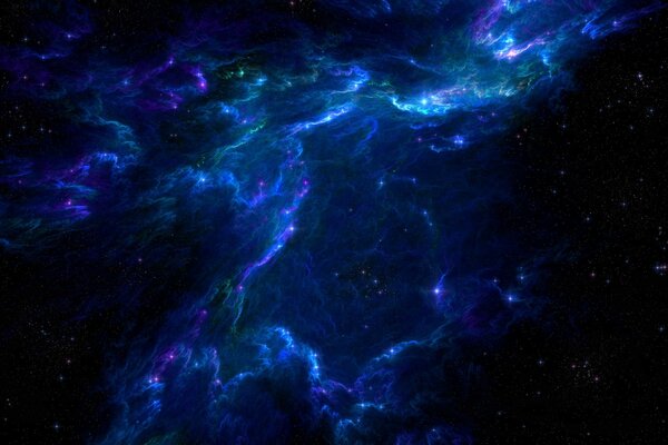 Immagine della galassia, spazio in tecnica 3D Art