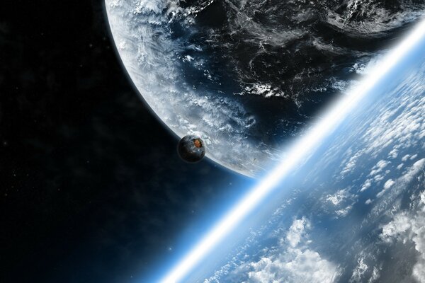 Satélite artificial en órbita planetaria