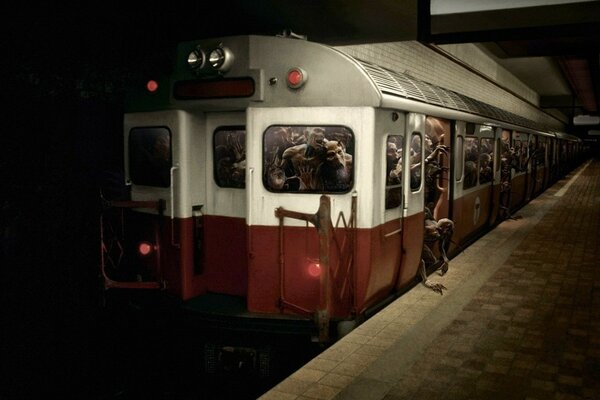 Monsters in the subway subway on Peron