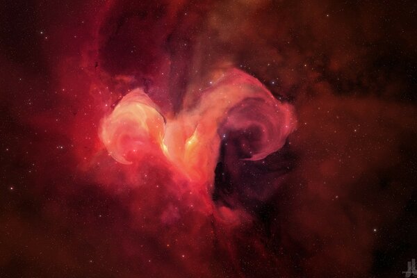 La bellezza del cosmo nella nebulosa rossa