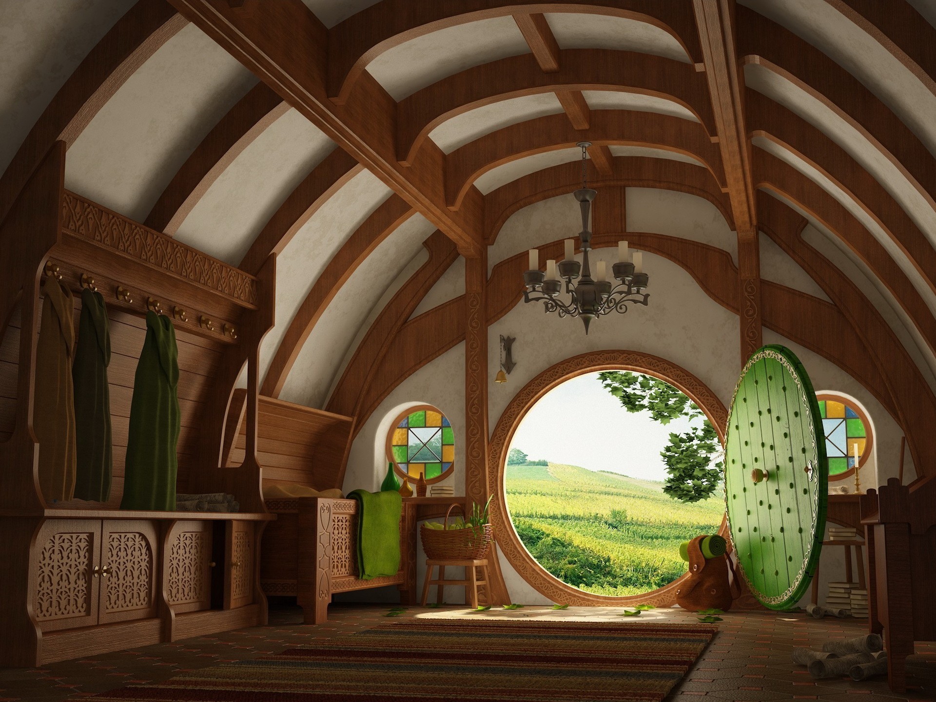 doors house lord of the rings hobbit