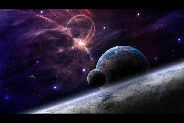 Planets galaxy cosmos beauty stars