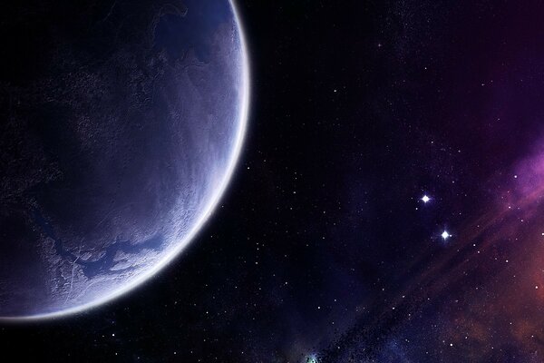 Ciel étoiles planète beauté image fiction