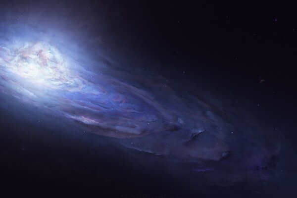 Ein Blick auf die Andromeda-Galaxie