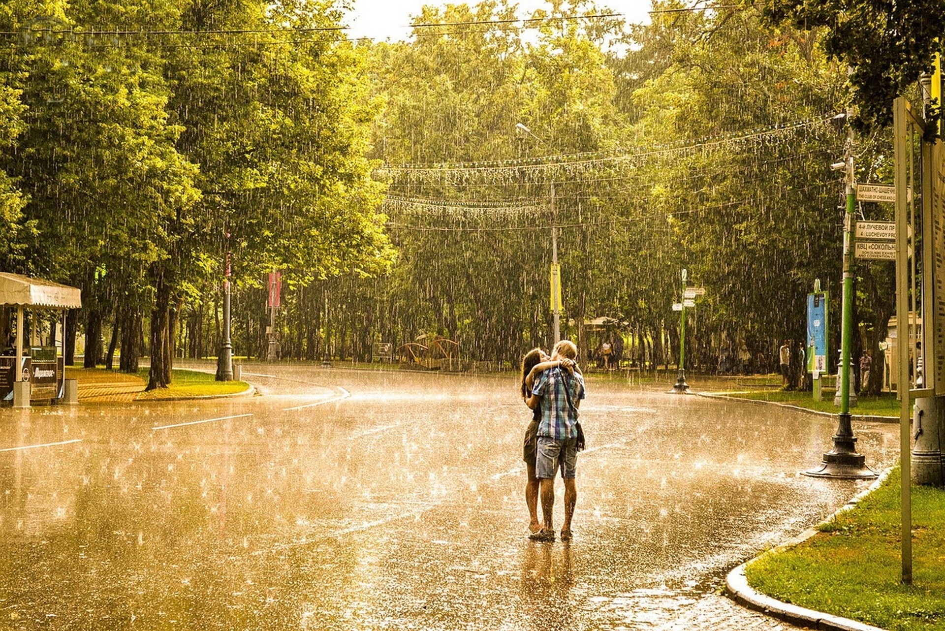 pluie amour beauté sentiments