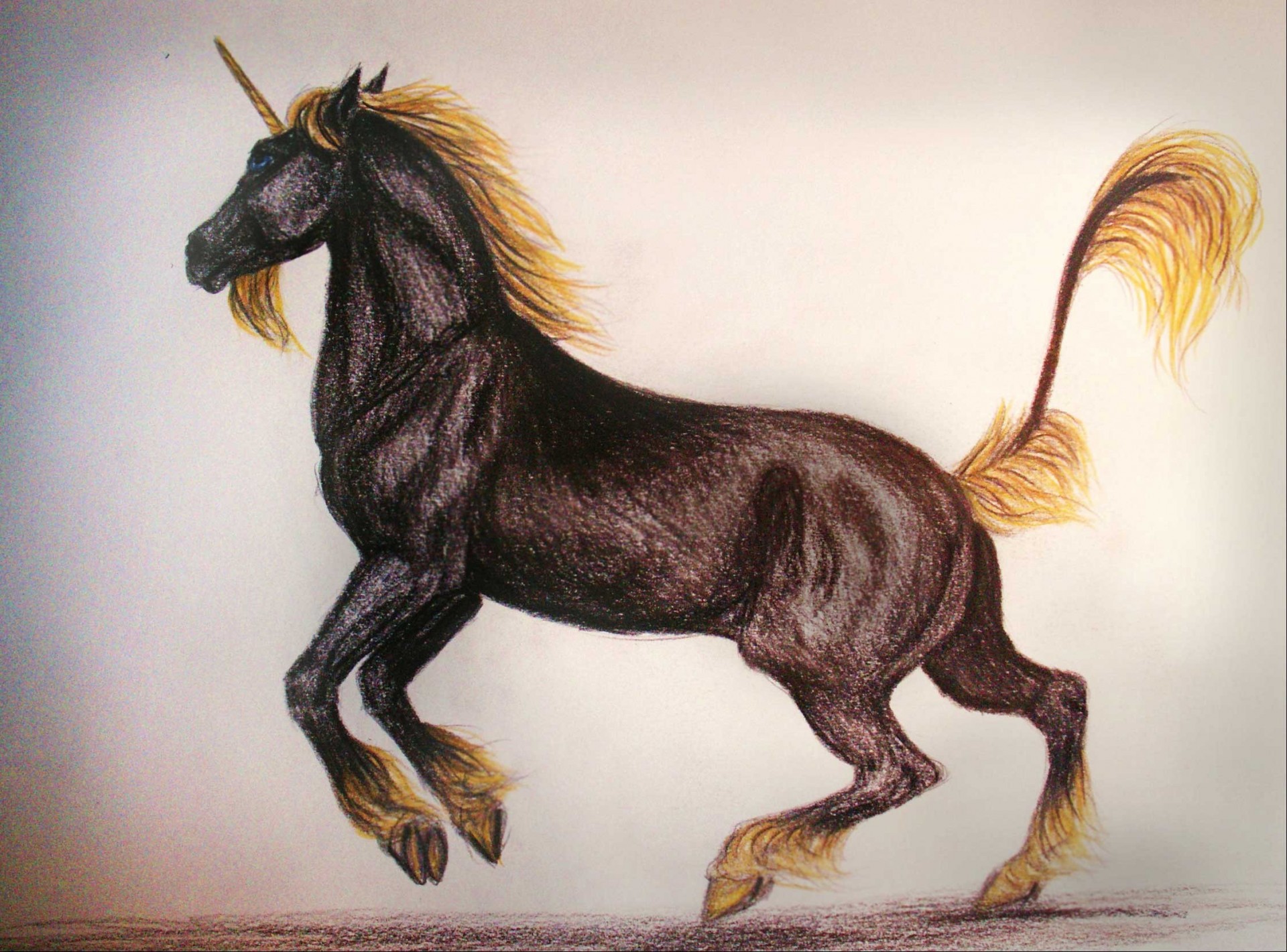 unicornio caballo dibujo