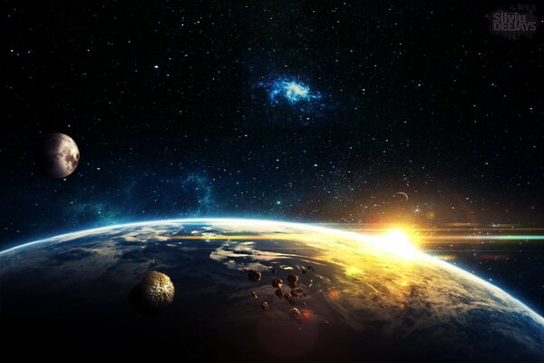La terre dans l espace