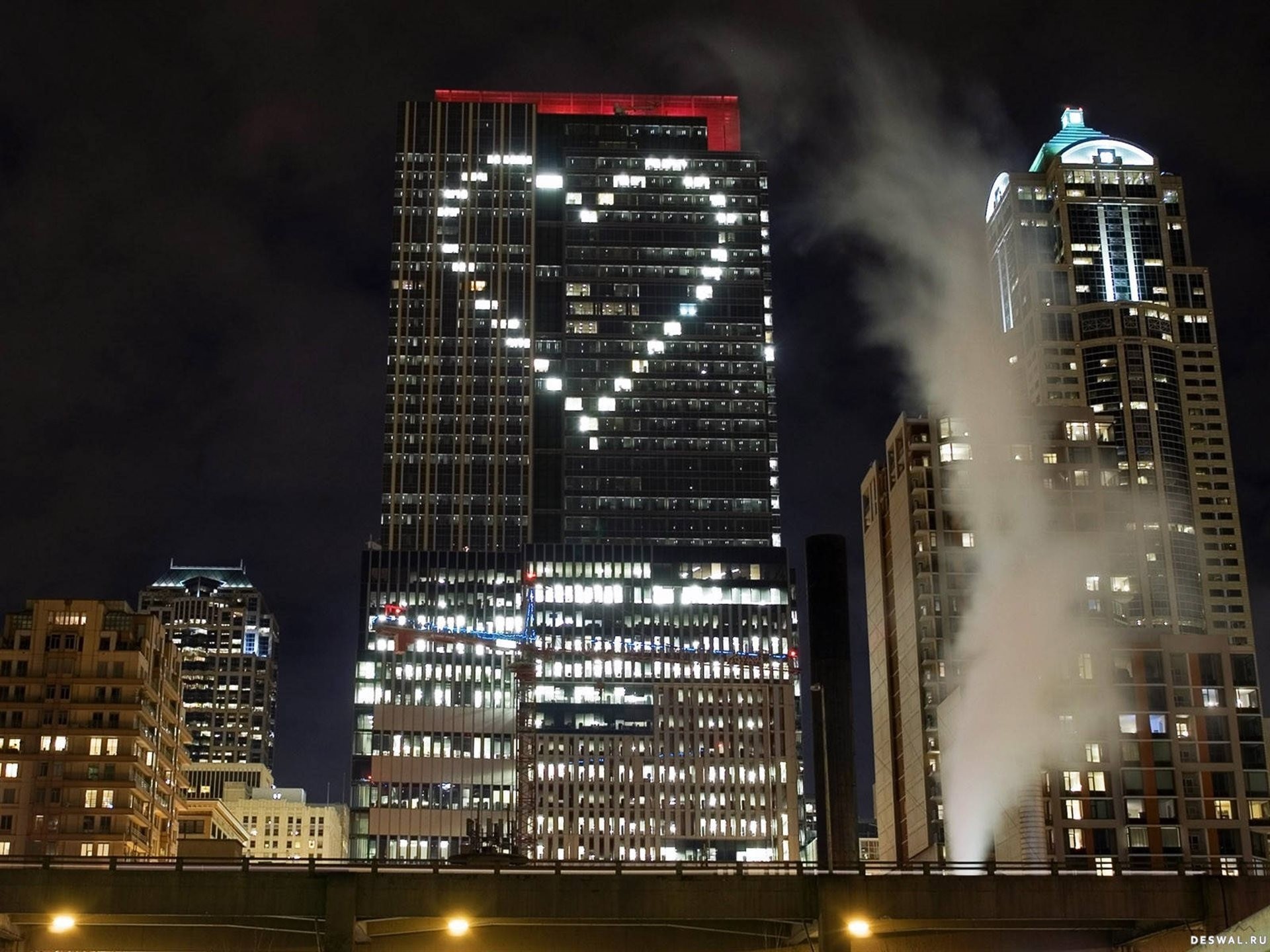 nuit fenêtre coeur lumière ville bâtiment