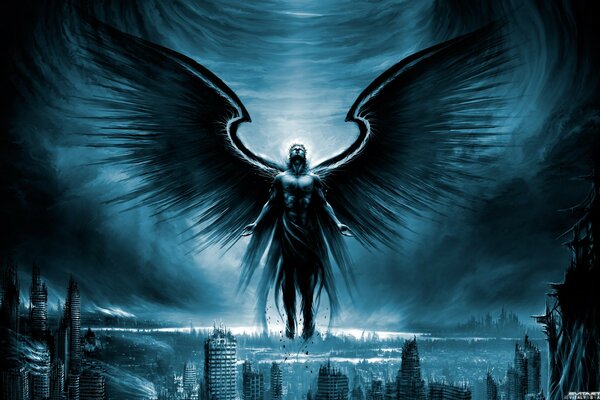 Fantasía imagen Arcángel con alas