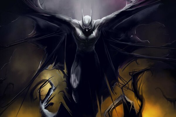 Imagen de Batman en la serie el caballero oscuro