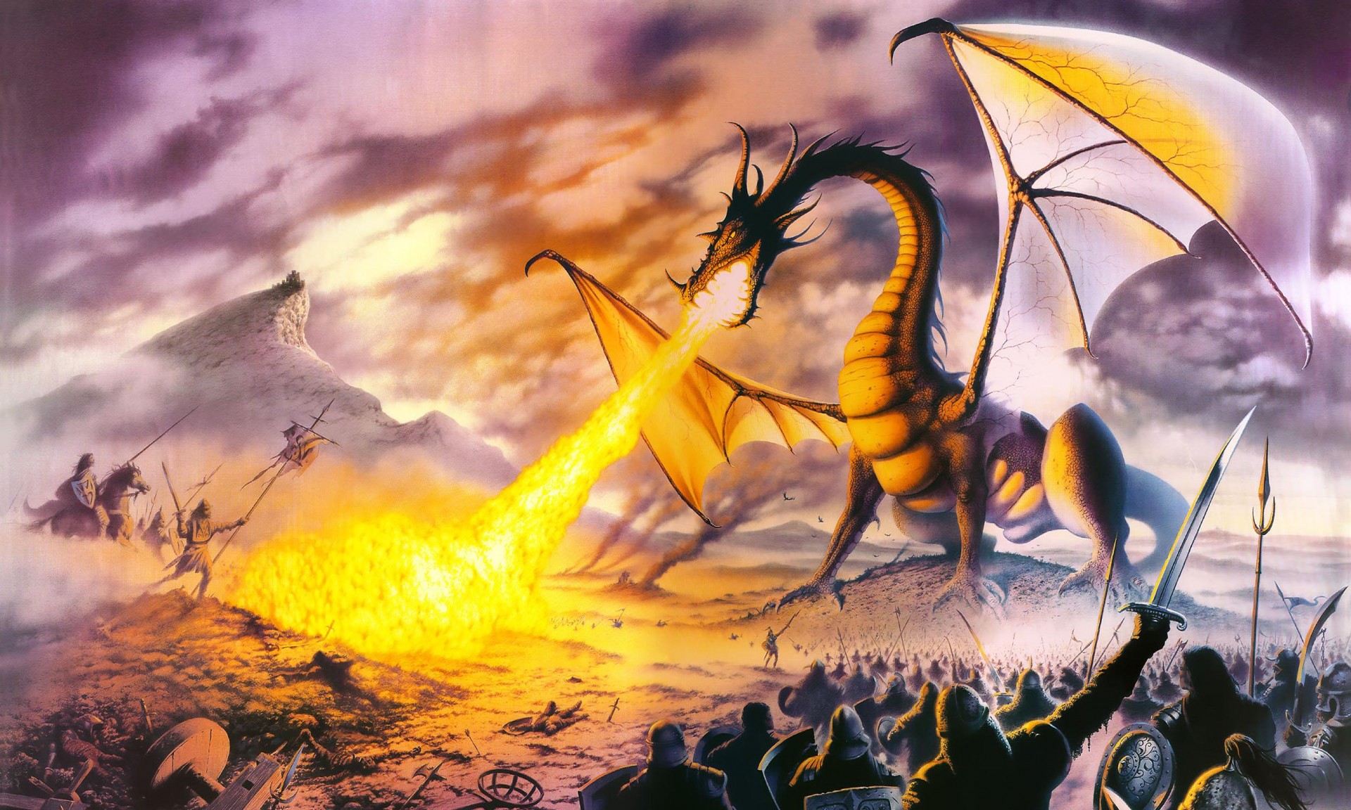 steve dragon seigneur dragon guerriers feu fantaisie