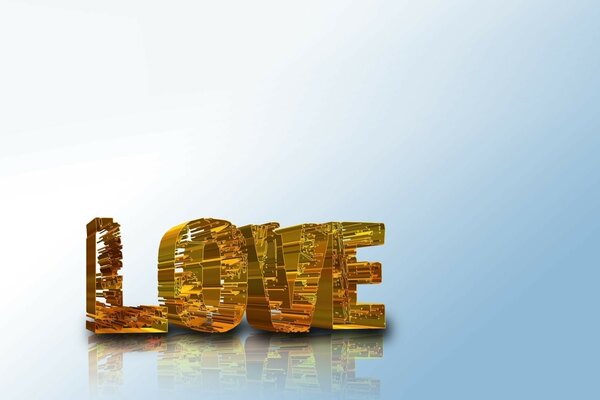 The golden word love in English