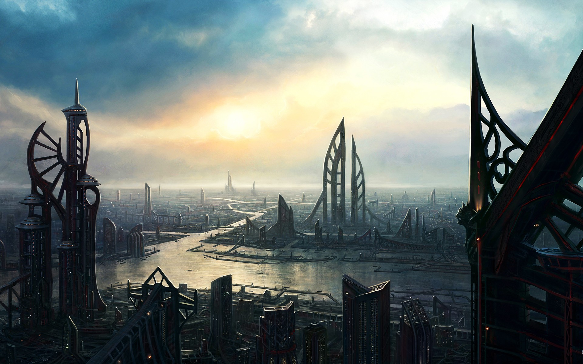 città fantascienza altri mondi case