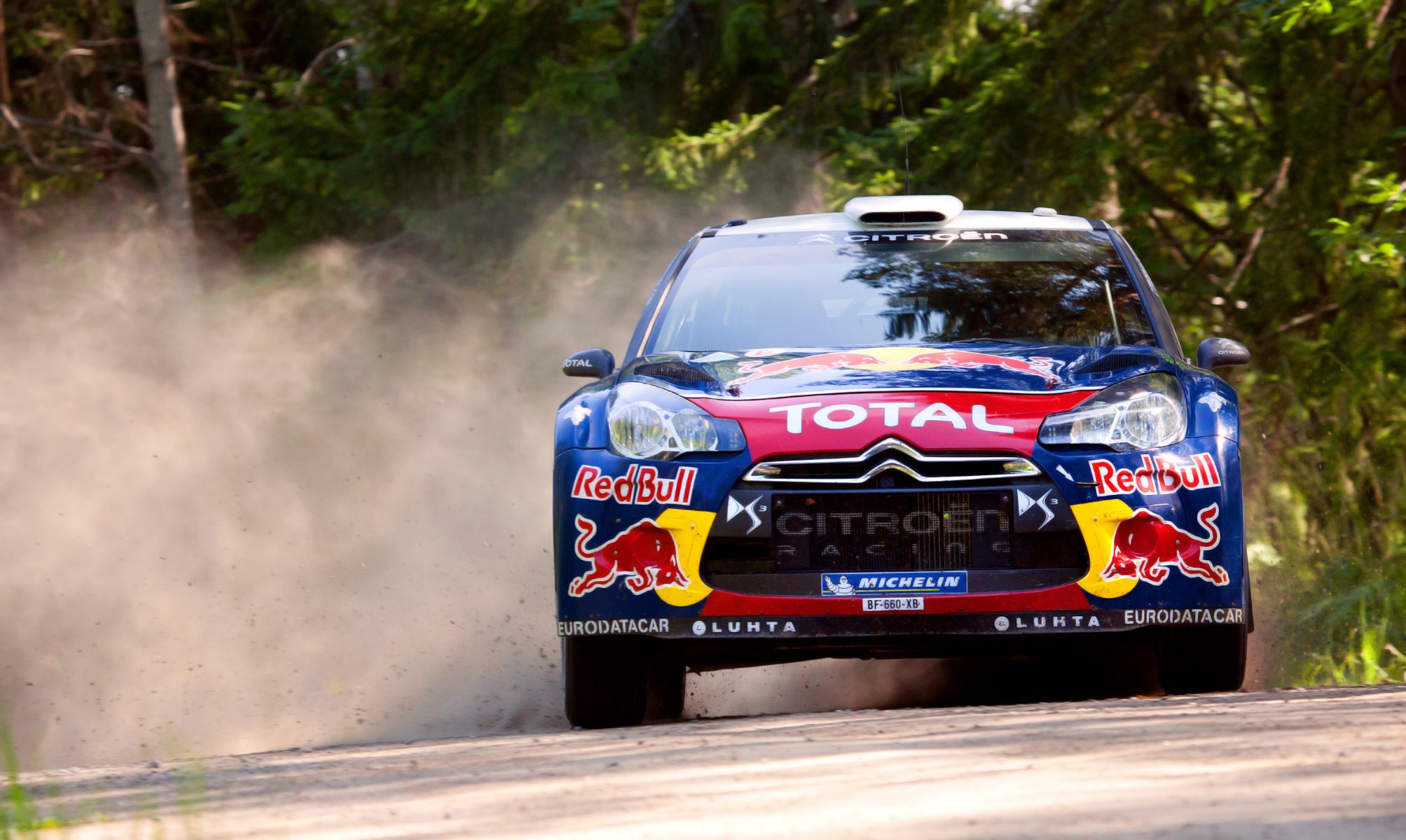 citroen ds3 rally wrc rally sport auto auto citroen cofano anteriore fari toro rosso skid battistrada