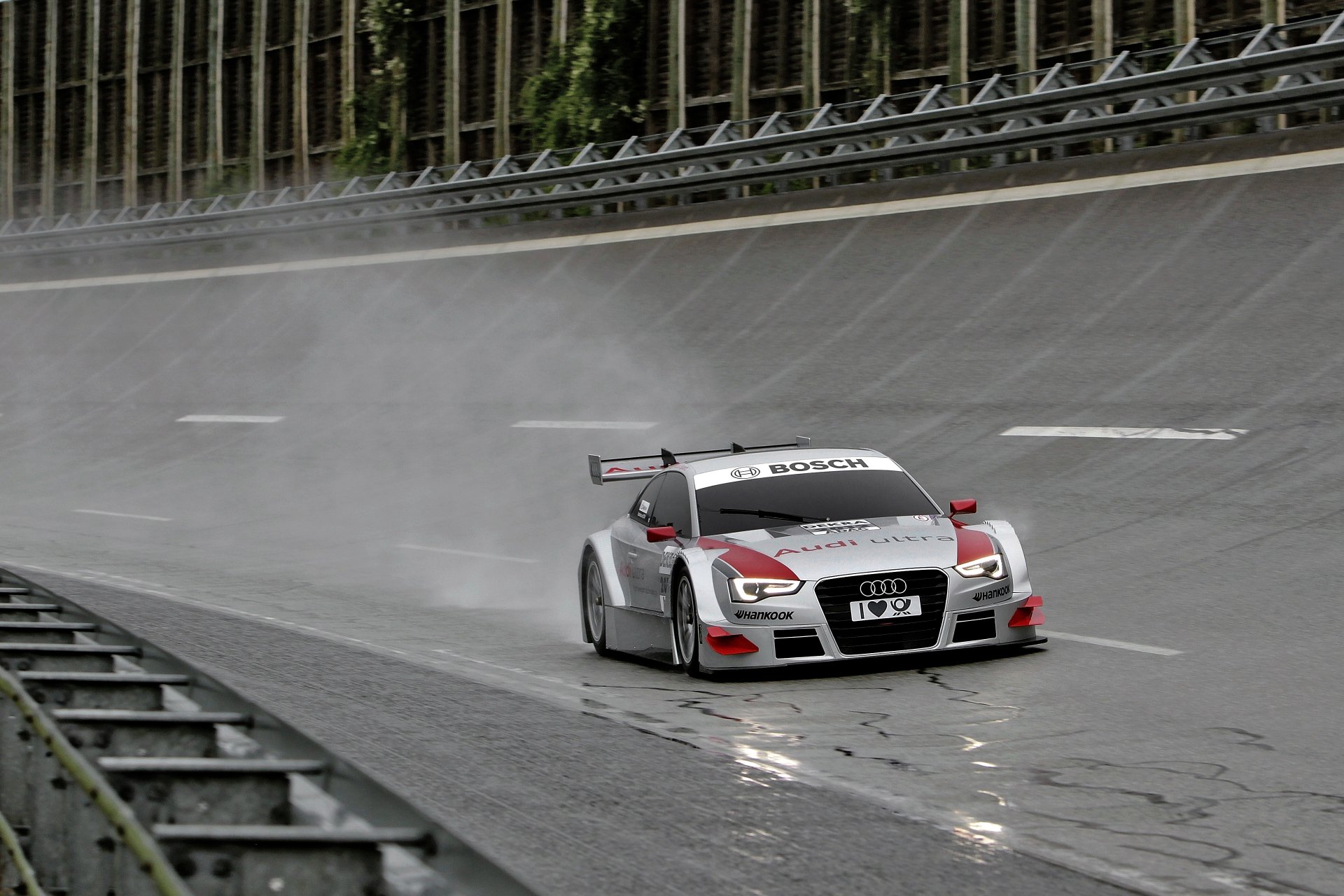 audi a5 dtm dtm sport automobile audi pluie asphalte mouillé argent piste piste course course seins radiateur