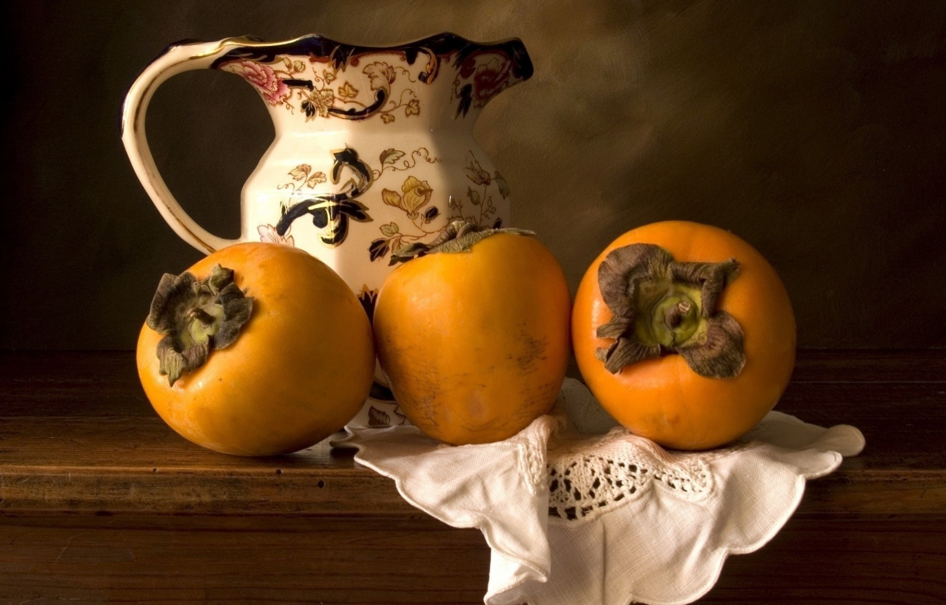 fruits food persimmon pitcher deliciou