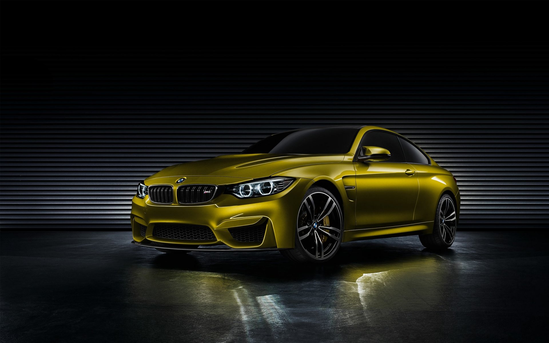 bmw m4 coupé concetto bmw dorato