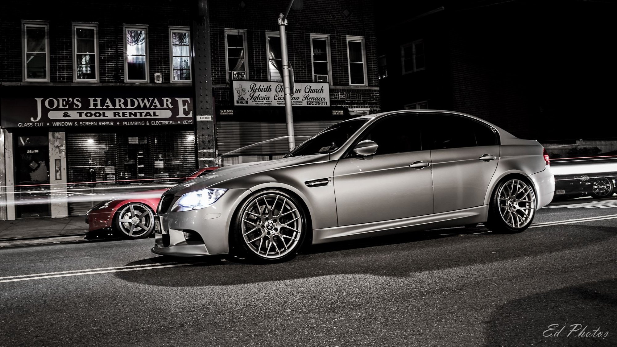 bmw m3 bmw night street