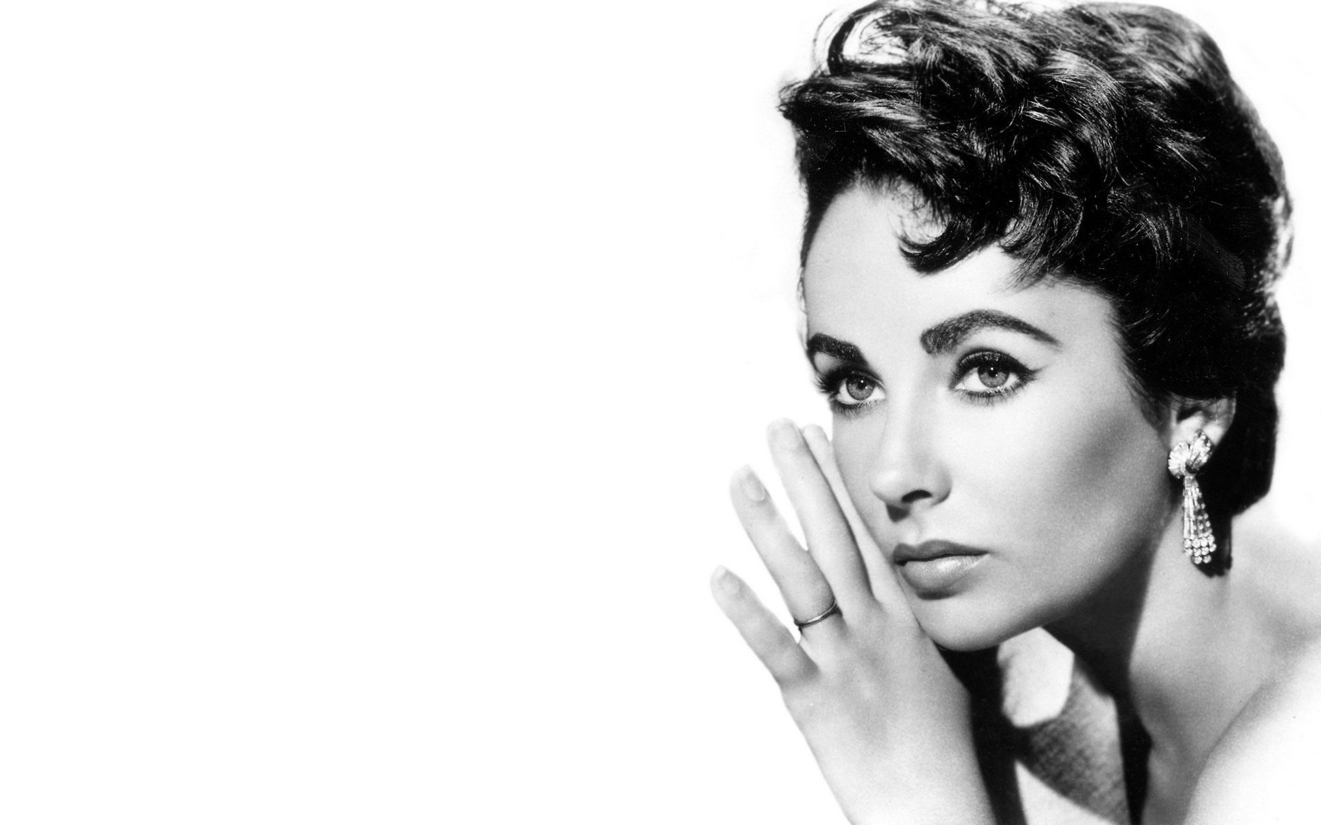 elizabeth taylor elizabeth taylor kolczyki aktorka brunetka