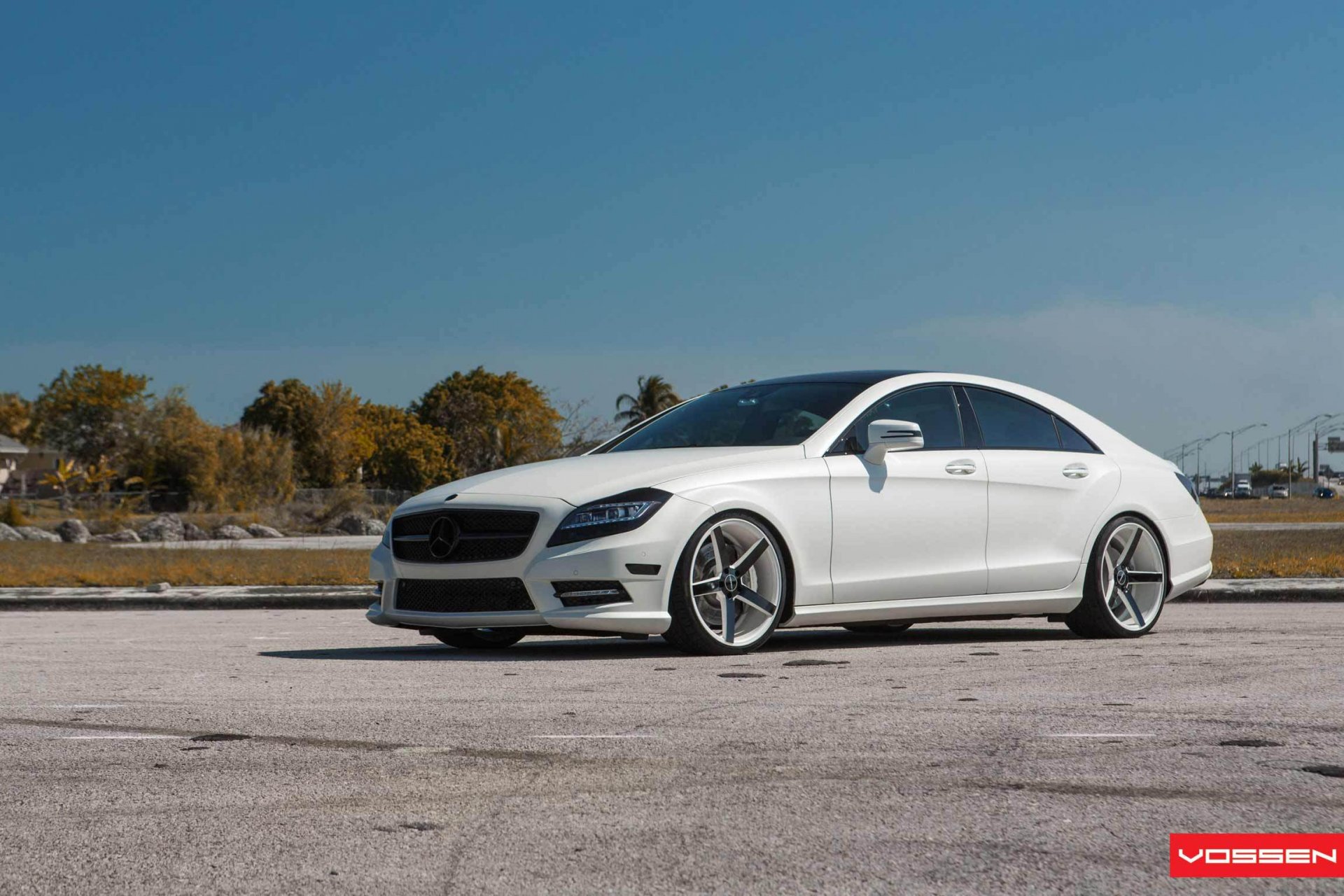 mercedes benz cls tuning vossen jantes