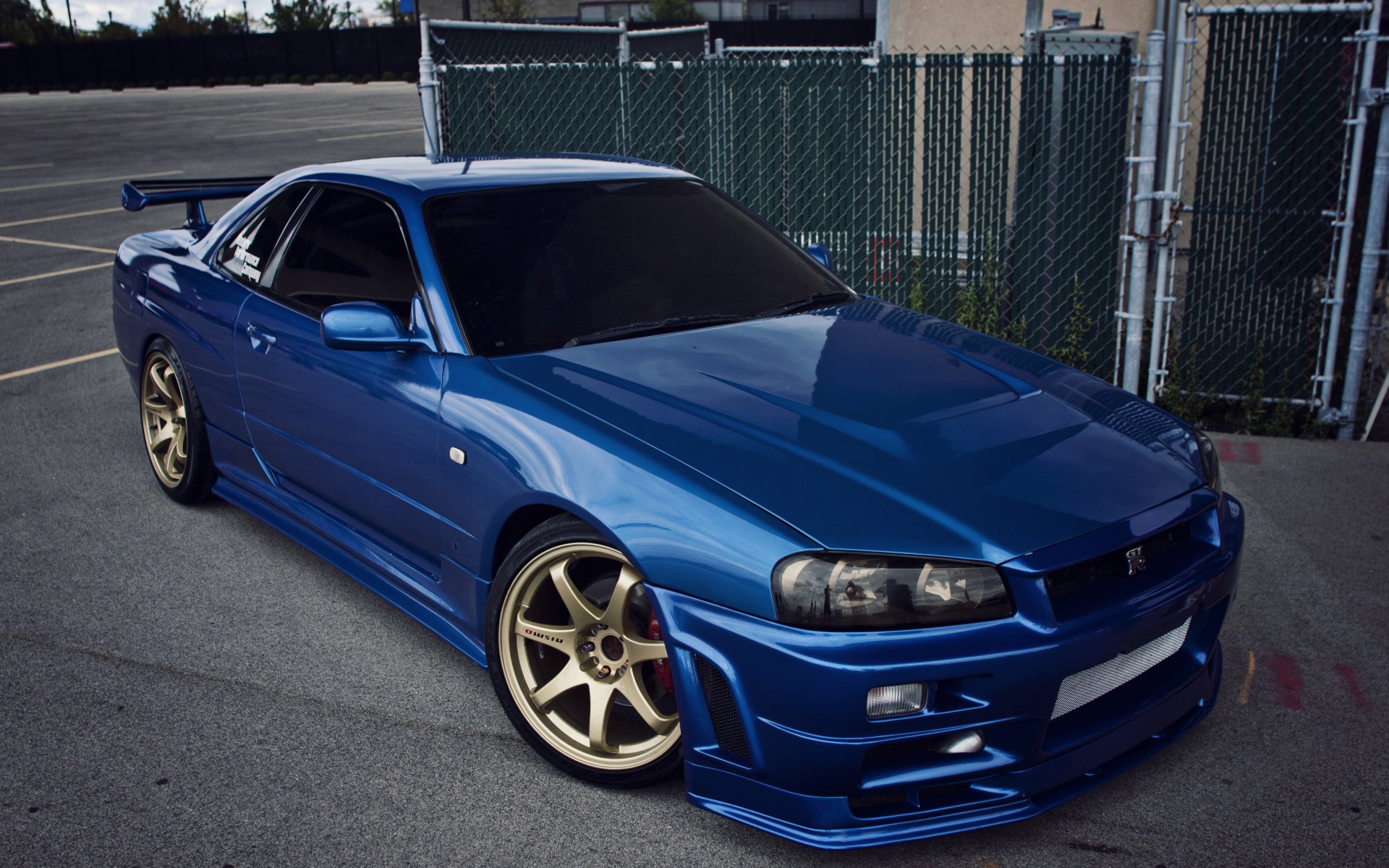 nissan gtp horizon r34 blau