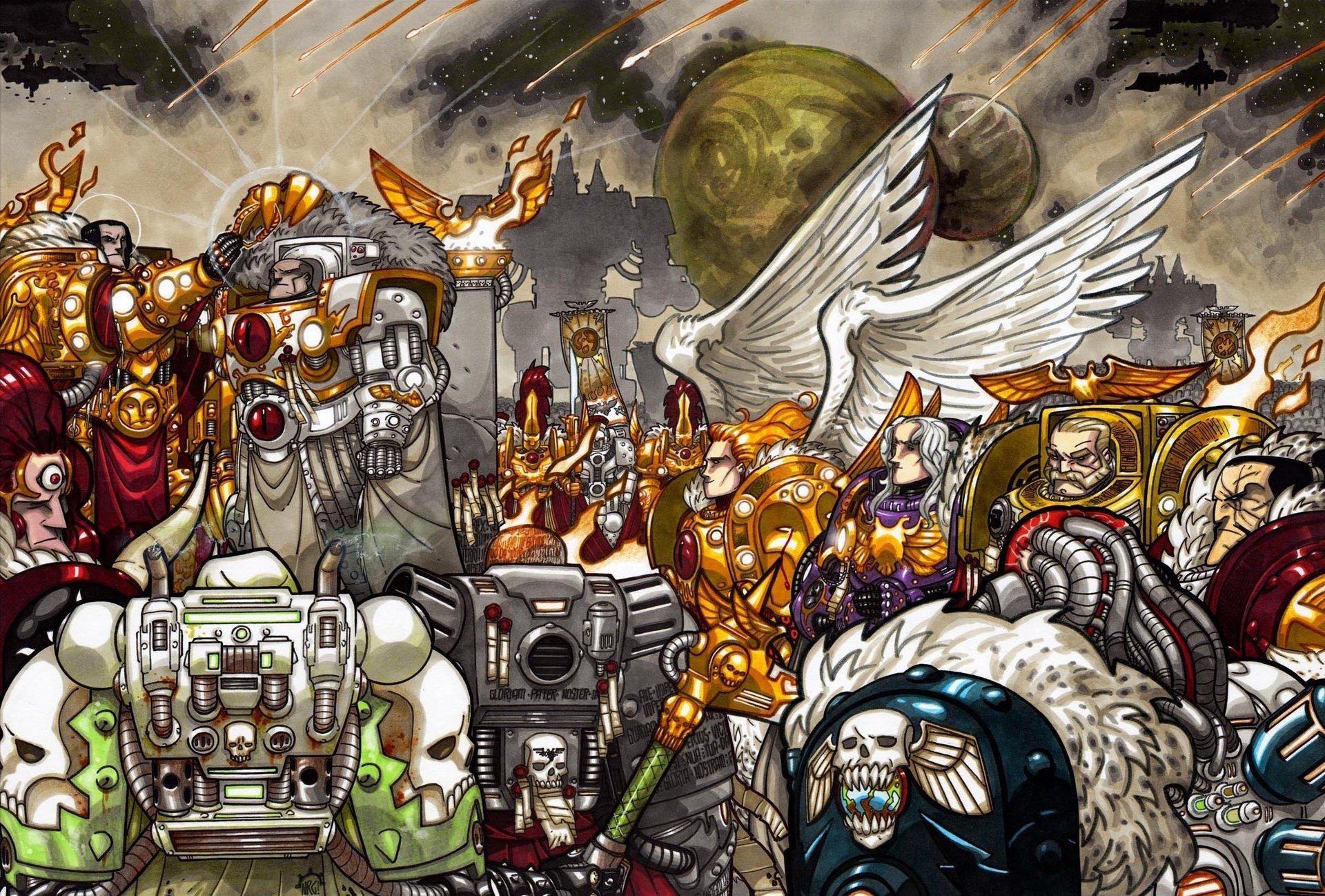 adeptus herezja horusa space marines emperor warhammer 40k