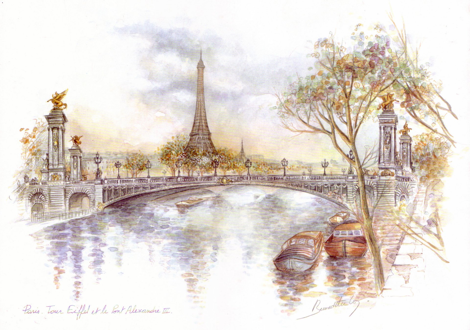 tour eiffel bridge of alexander iii paris eiffel tower pari