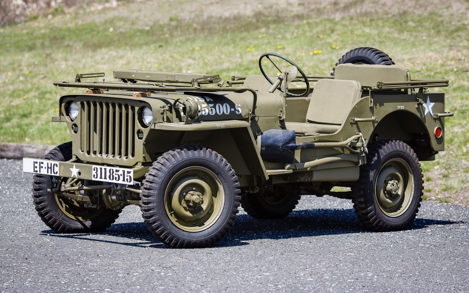 willys mb 1942 jeep avant arrière-plan