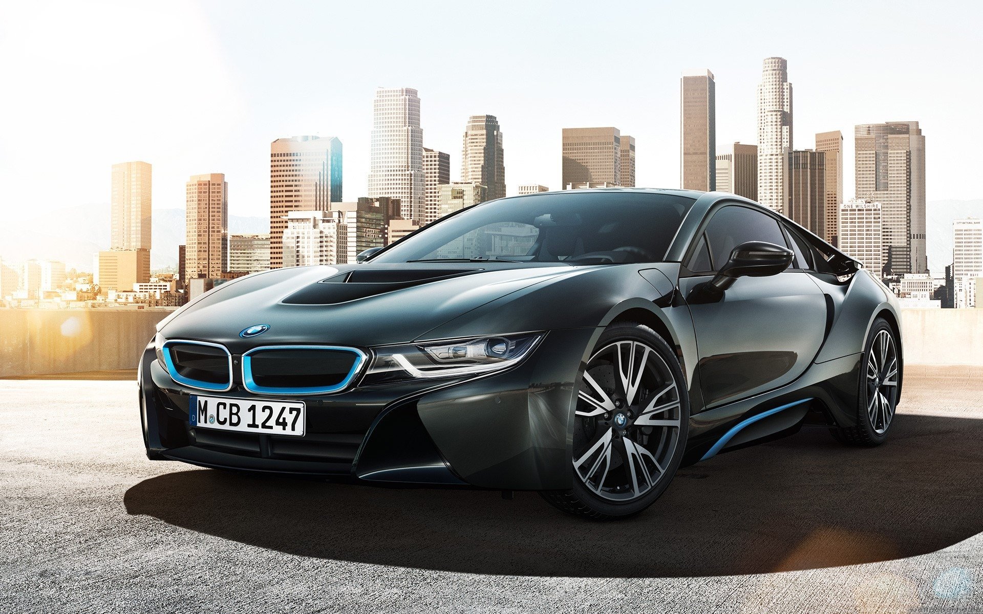 bmw i8 концепция бмв город автомобиль автообои hq обои красивые картинки