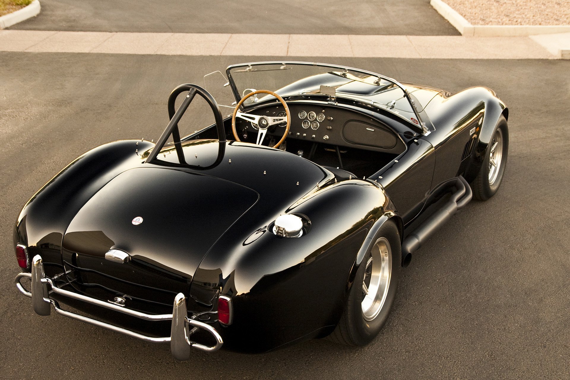 shelby cobra noir convertible classique retour