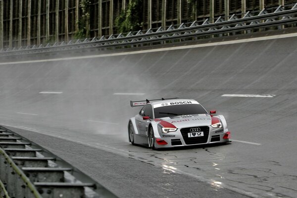 Sports Audi on the race track