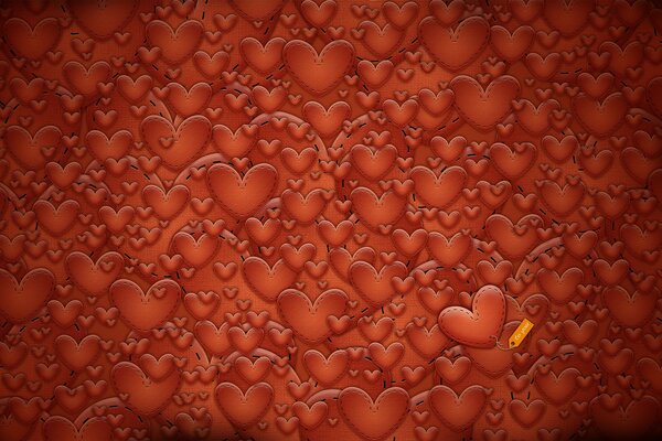 Muchos corazones para el día de San Valentín