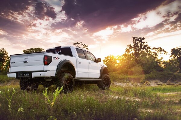 SUV potente bianco di Ford