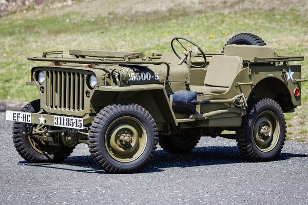 Military jeep of the Great Patriotic War