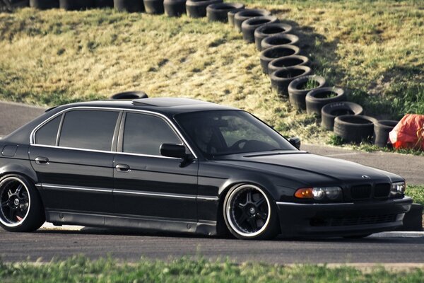 Voiture de BMW de couleur noire