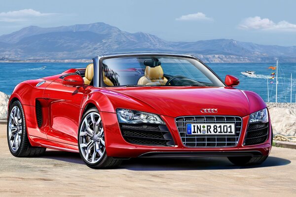 Supercar allemande à quatre roues motrices audi