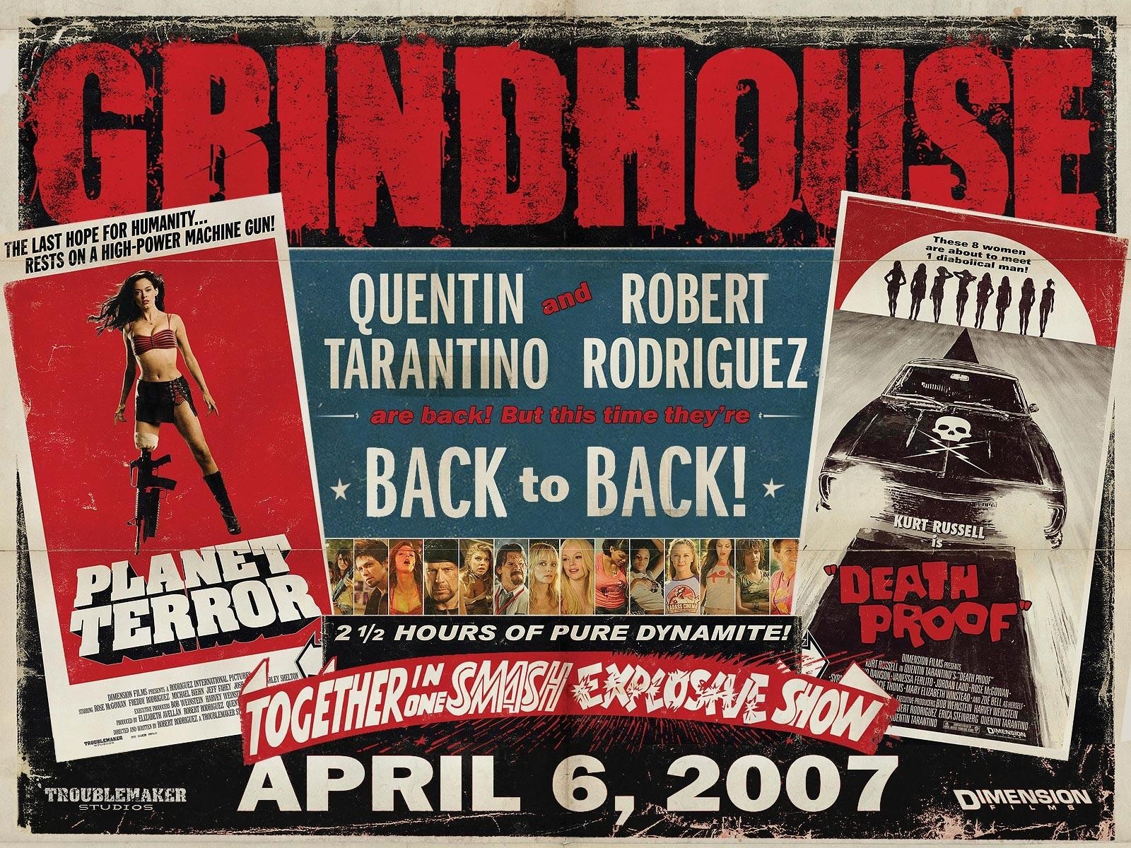 grindhouse éraflures publicité