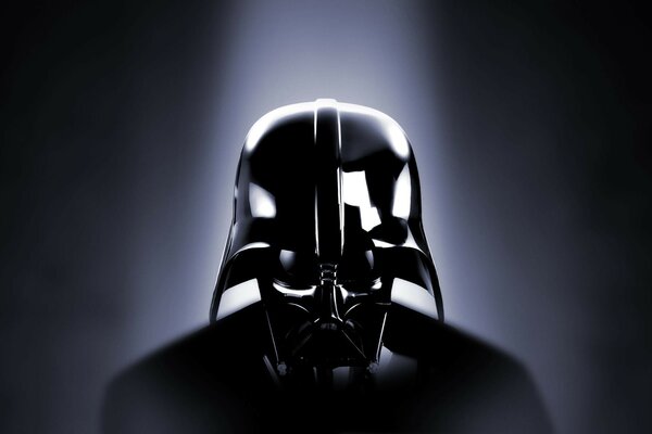 The mask of Darth Vader from the movie Star Wars