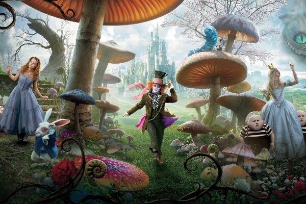 Alice in Wonderland and the Rabbit Hole
