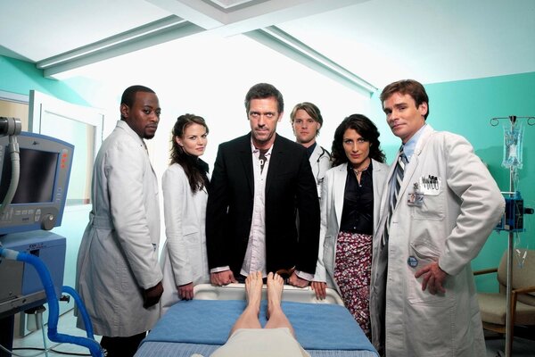 Dr. House Hospital with colleagues