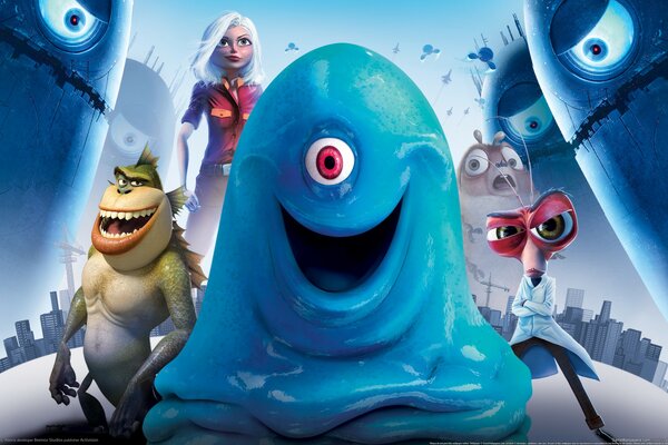 animated film Monsters vs aliens 