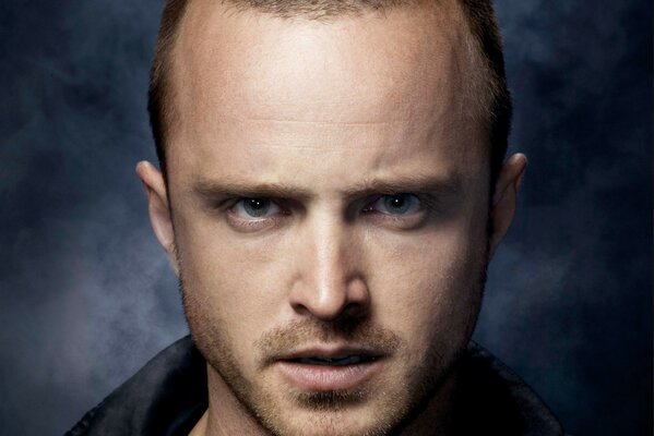 Gesicht von aaron Paul Nahaufnahme