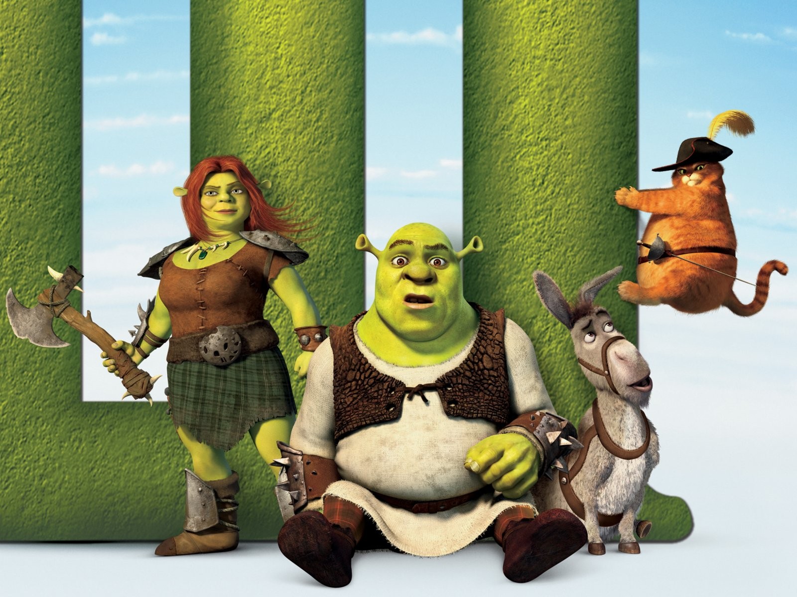 shrek para siempre el último el gato gordo el asno montante fiona el bárbaro